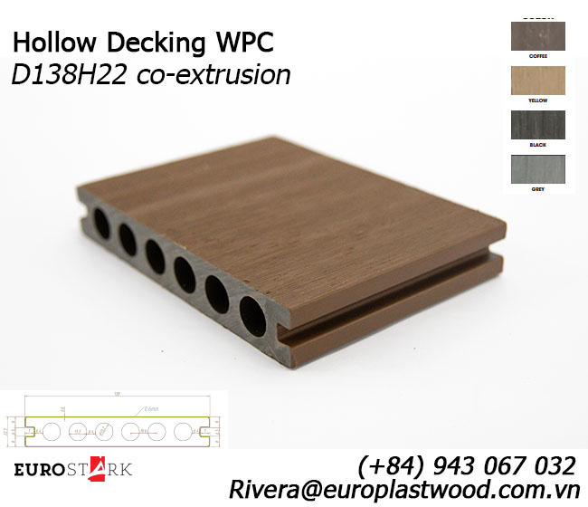Hollow Decking WPC