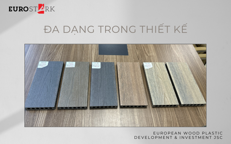 Gỗ nhựa EuroStark đa dạng trong thiết kế