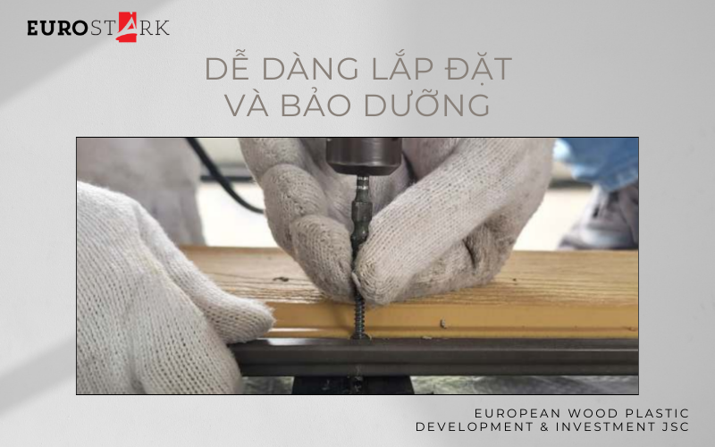 Xu hướng sử dụng gỗ nhựa vì dễ dàng lắp đặt và bảo dưỡng