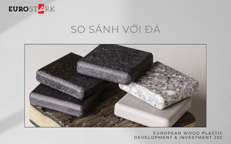 Giá gỗ nhựa so với đá