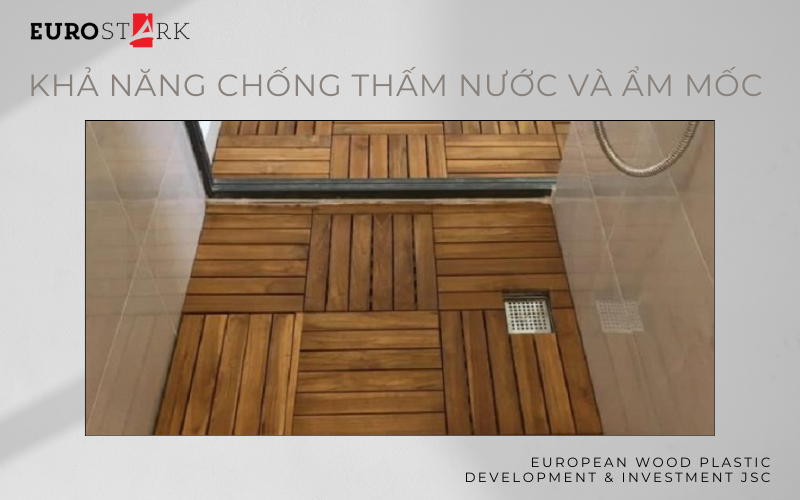 Khả năng chống thấm nước và ẩm mốc của gỗ nhựa trong phòng bếp và phòng tắm