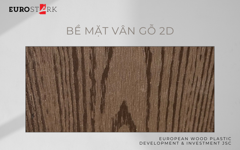 Bề mặt gỗ nhựa vân gỗ 2D