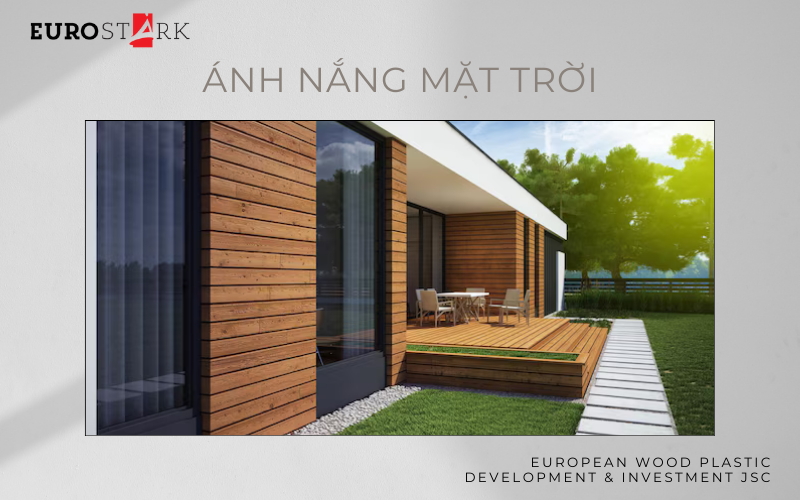Tác động của ánh nắng mặt trời đến gỗ nhựa