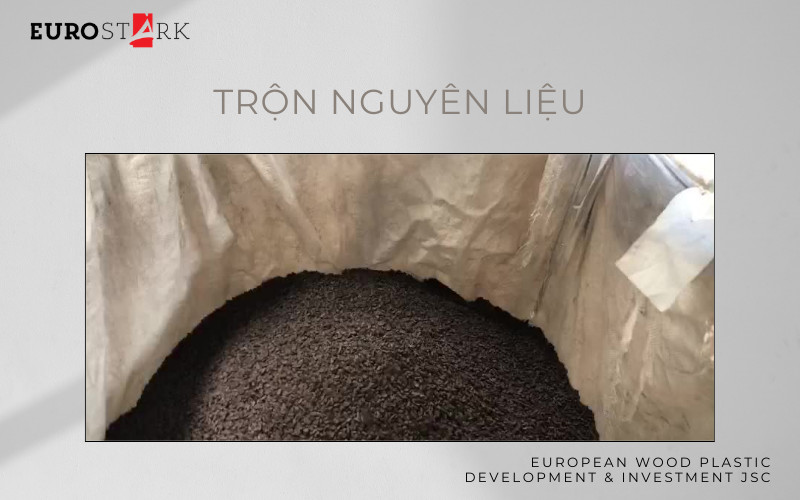 Trộn nguyên liệu